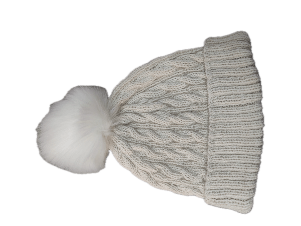 アルパカ 100% ベビー手編み帽子