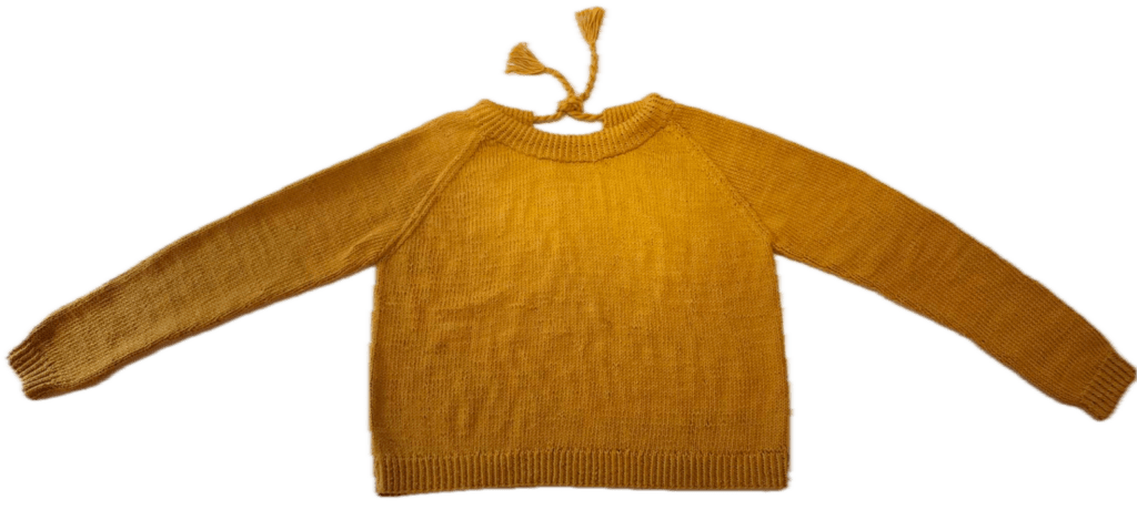Rochak Handknit Craftの女性が手編みしたコットンセーター