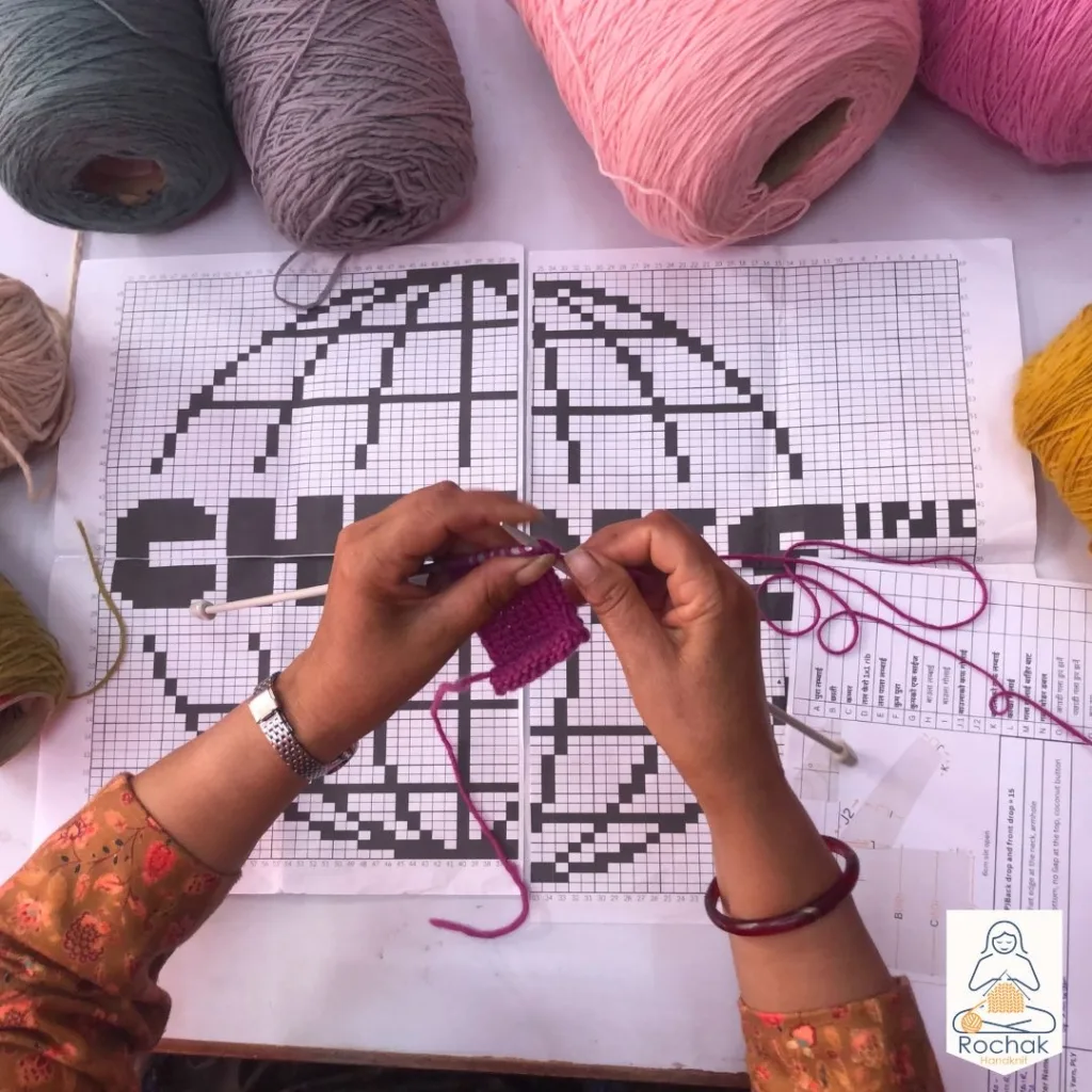 メリノRochak Handknitのデザインとパターン