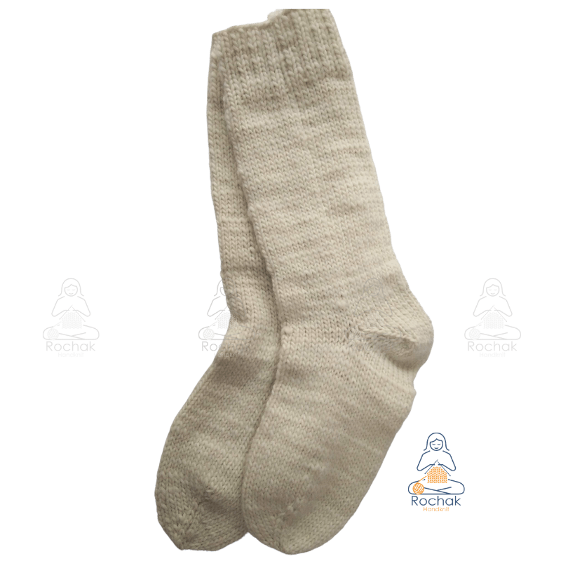 Handknitted Wool Socks made by women from Rochak Handknit craft
