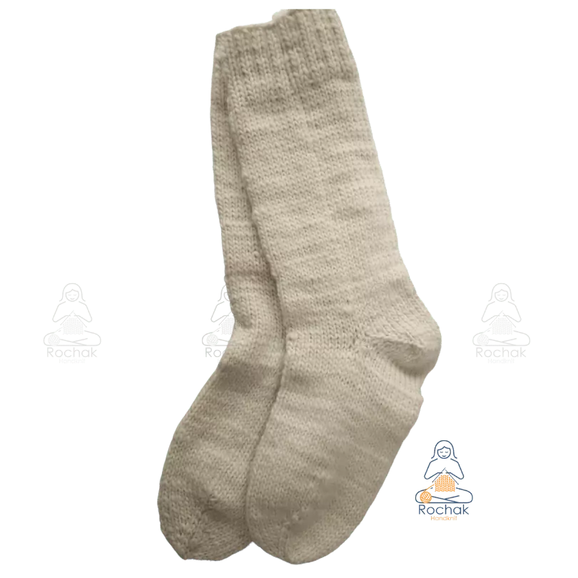 Rochak Handknit クラフトの女性が作った手編みウールソックス