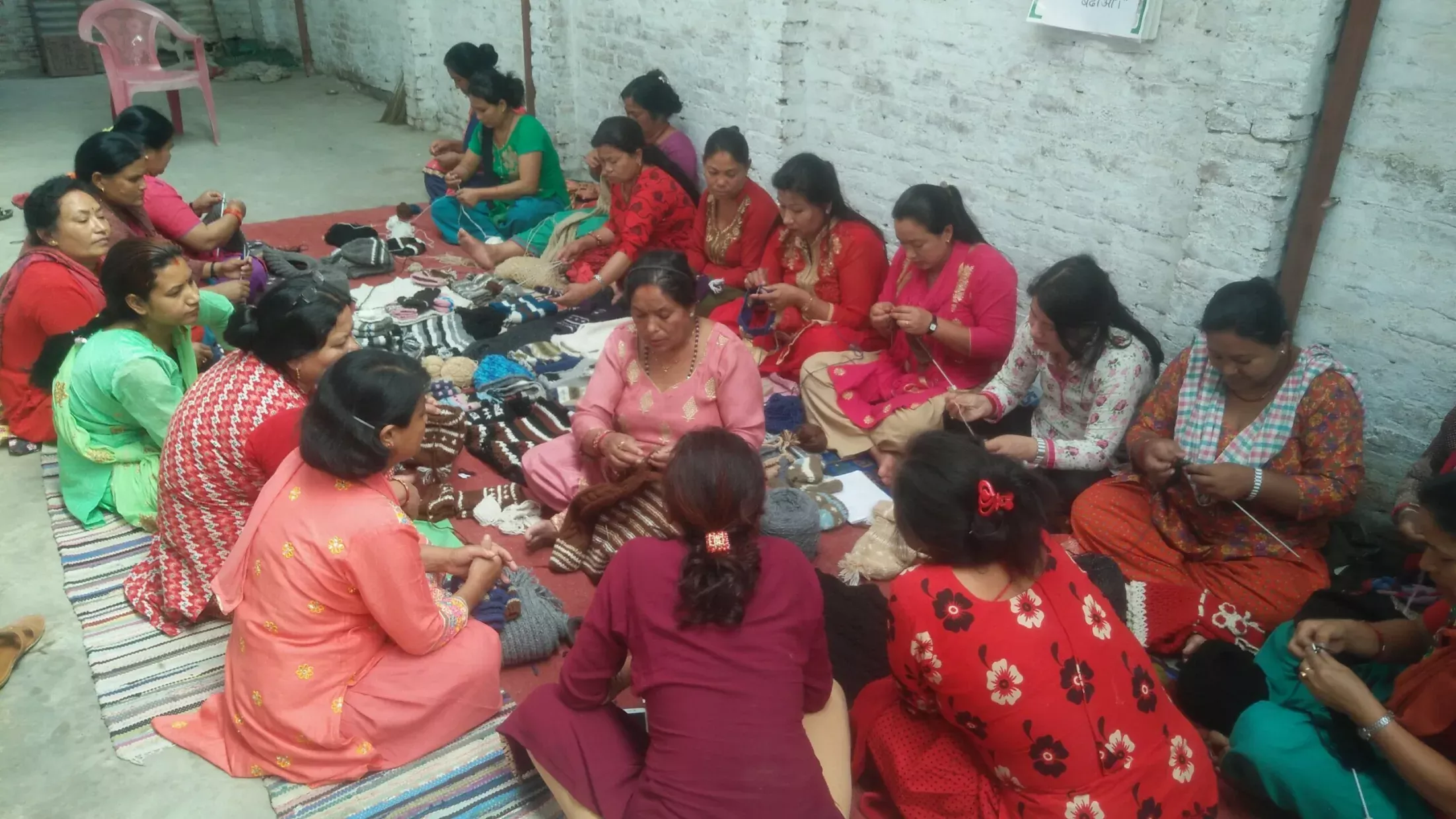 Our Works 2 Handknitting Training by Rukmani Devi Shrestha - Rochak Handknit