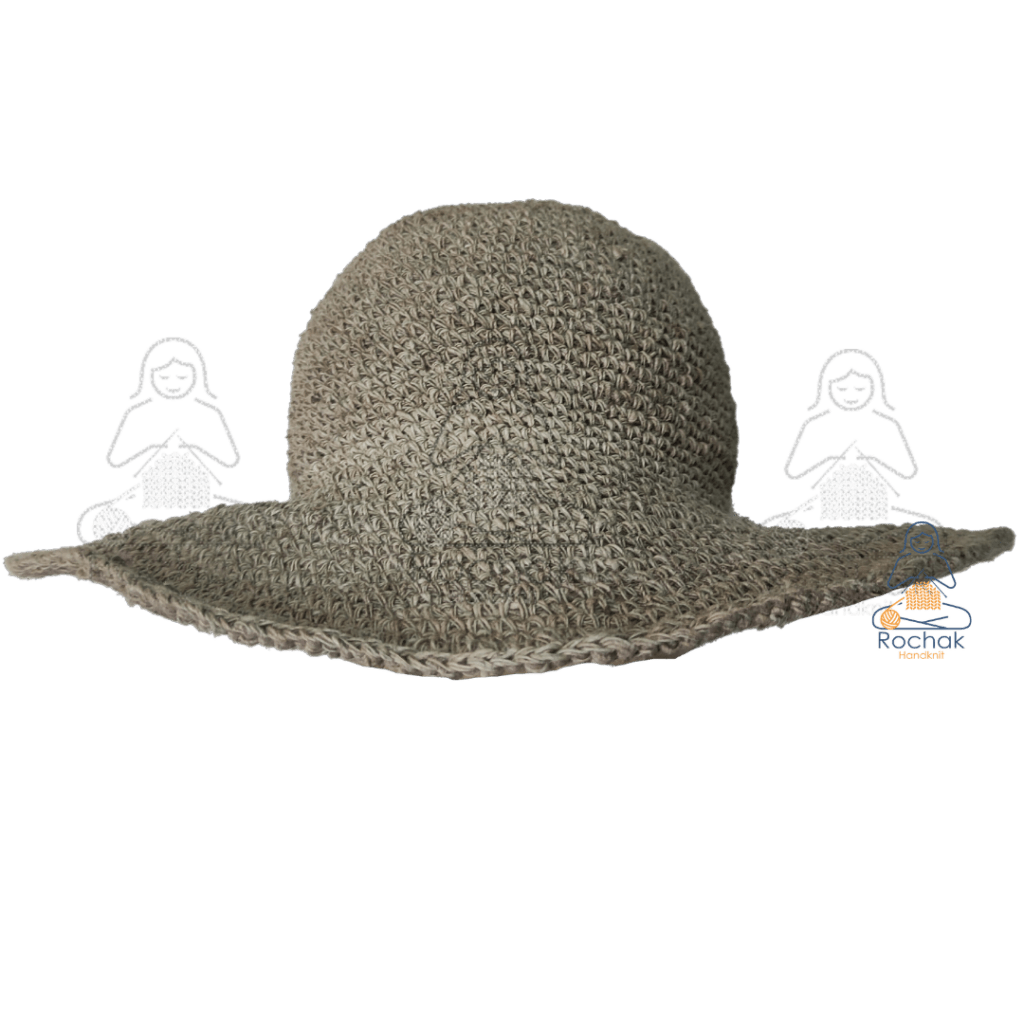 Cappello di canapa - Uncinetto fatto a mano da knitters di Rochak Handknit