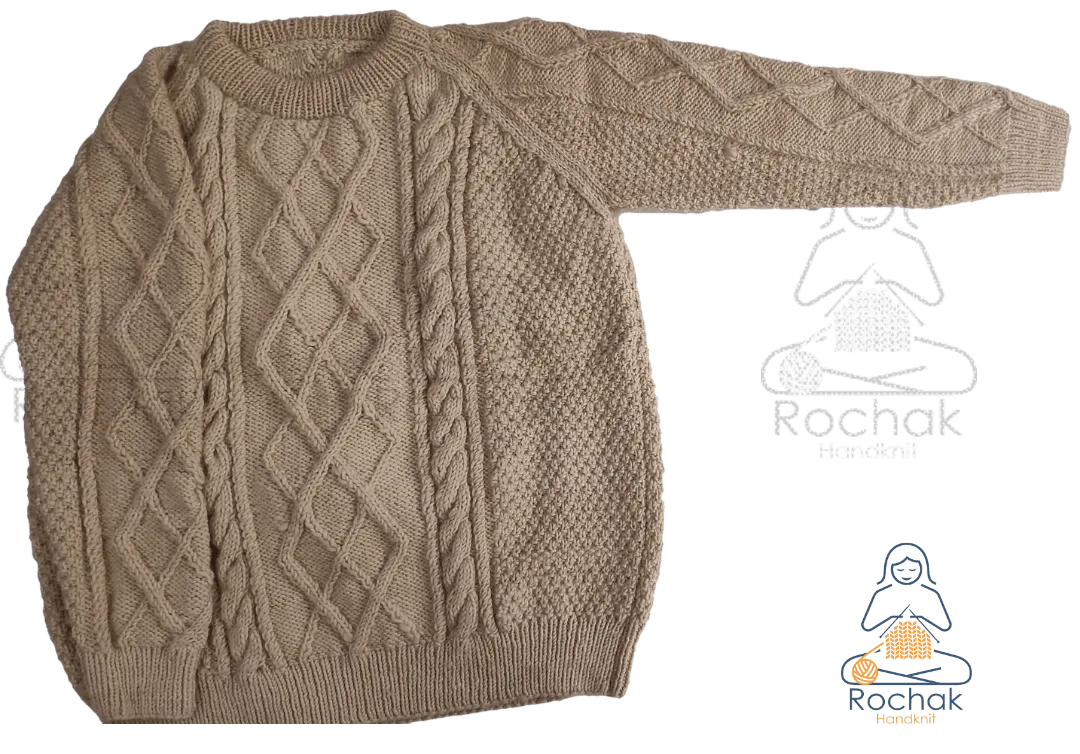 Rochak handknitの手編み職人が作ったメリノセーター