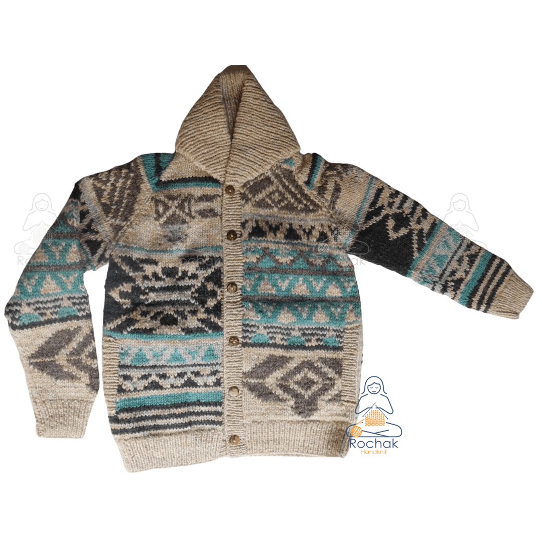 pur knit 池田泉 ニット ハンドニット セーター ネパール 編み込み pur knit 池田泉 ニット ハンドニット セーター ネパール 編み込み