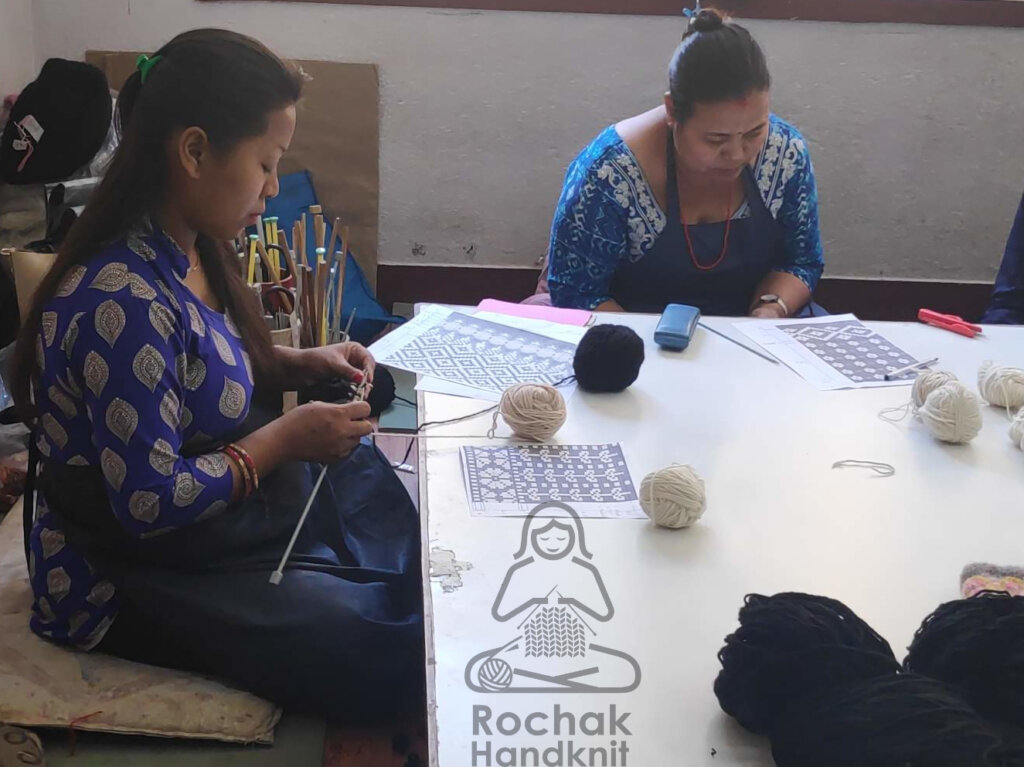 Preparing Prototype for hand knited hat prototype - Rochak Handknit